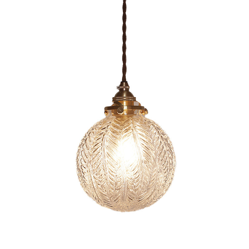 Vintage Glass Pendant Light