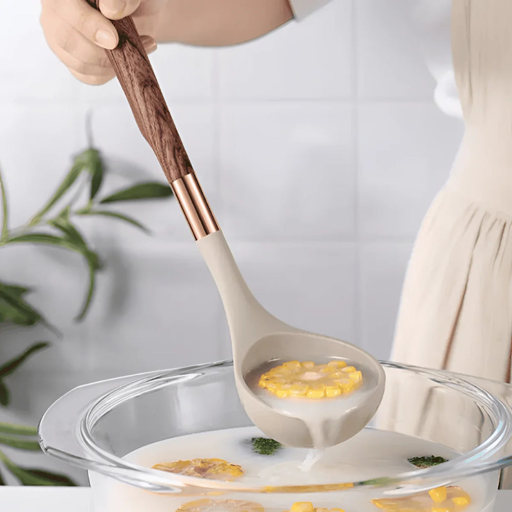 Luxe Silicone Cooking Utensils Set (10Pcs )