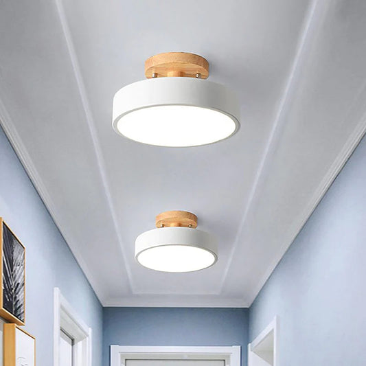 Modern Wooden LED Ceiling Light