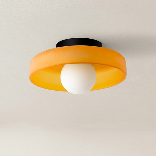 Modern Round Glass Ceiling Light