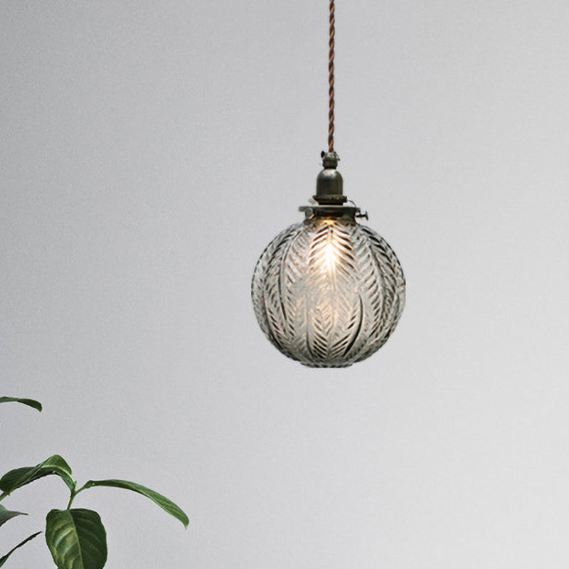 Vintage Glass Pendant Light