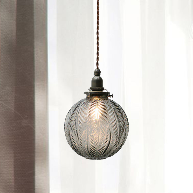 Vintage Glass Pendant Light