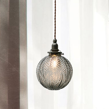 Vintage Glass Pendant Light