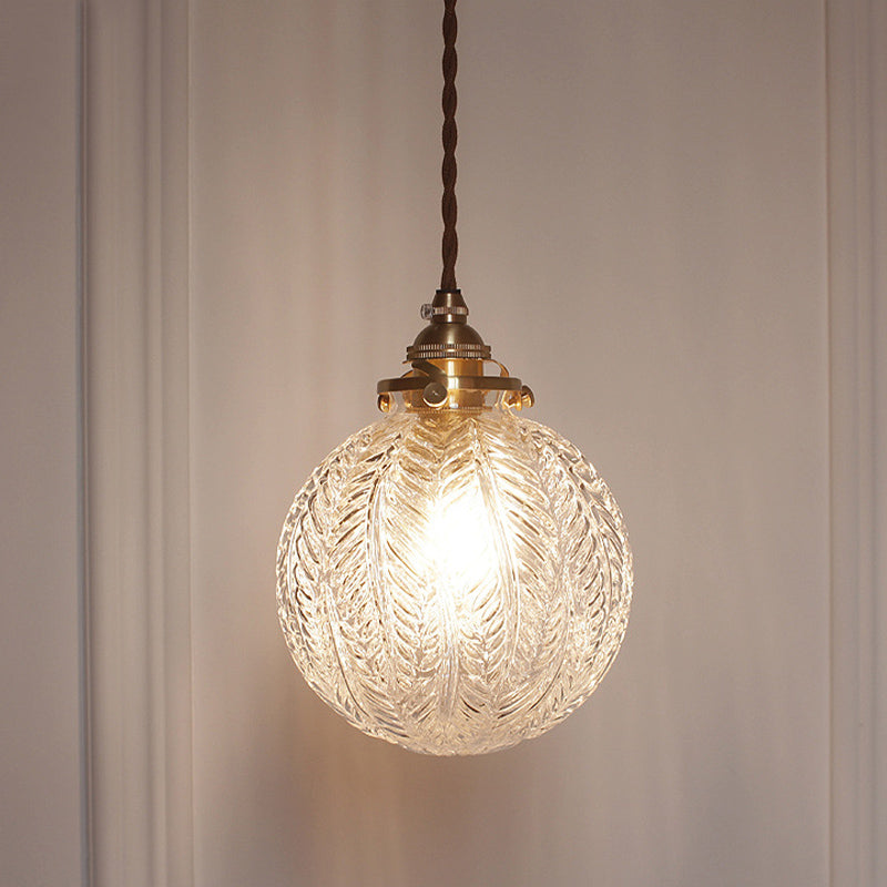Vintage Glass Pendant Light