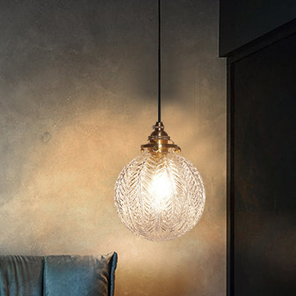 Vintage Glass Pendant Light