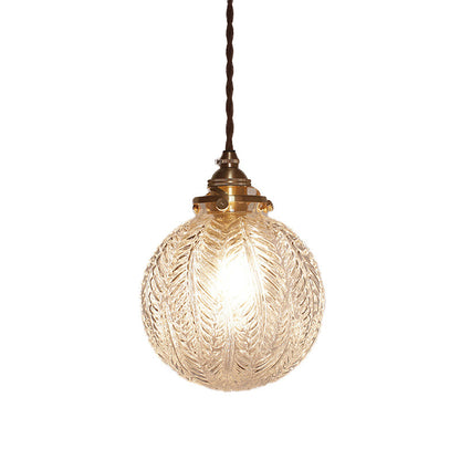 Vintage Glass Pendant Light