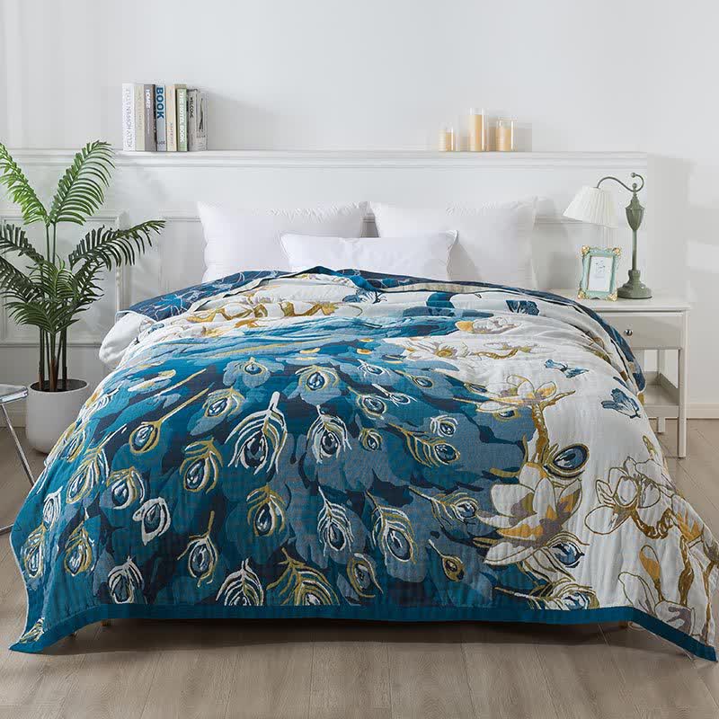 Peacock Jacquard Lightweight Quilt