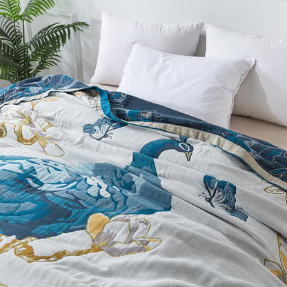 Peacock Jacquard Lightweight Quilt