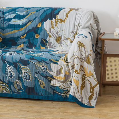 Peacock Jacquard Lightweight Quilt