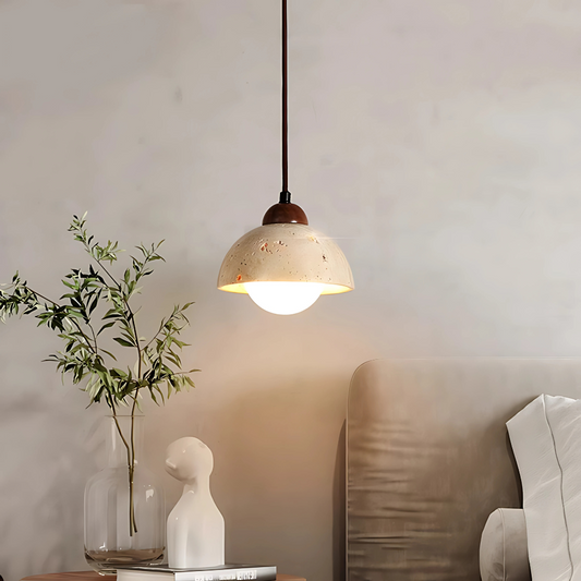 Travertine Marble Pendant Light - Itsuki
