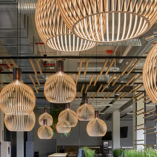 Zen Style Natural Bamboo Pendant Light