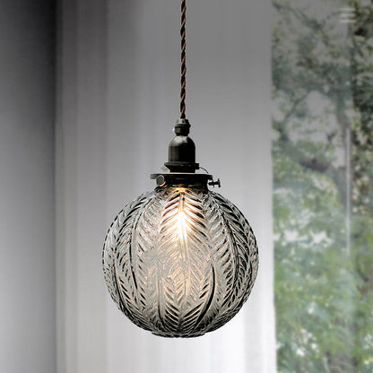 Vintage Glass Pendant Light