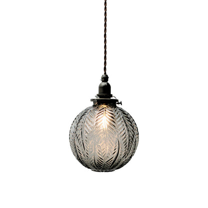 Vintage Glass Pendant Light