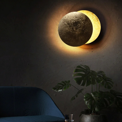 Modern Elegance Moon Eclipse Wall Lamp
