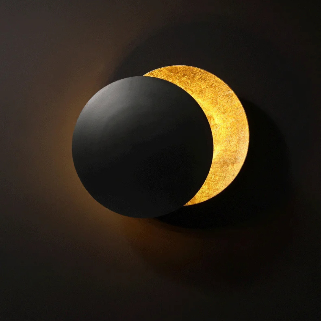 Modern Elegance Moon Eclipse Wall Lamp