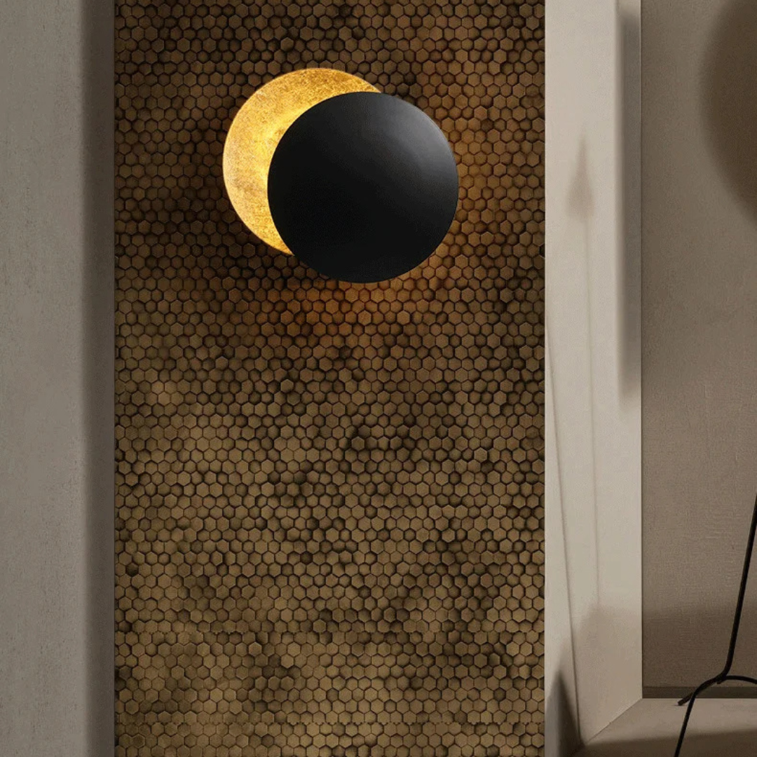 Modern Elegance Moon Eclipse Wall Lamp