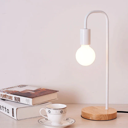 Nordic Wooden Base Table Lamp