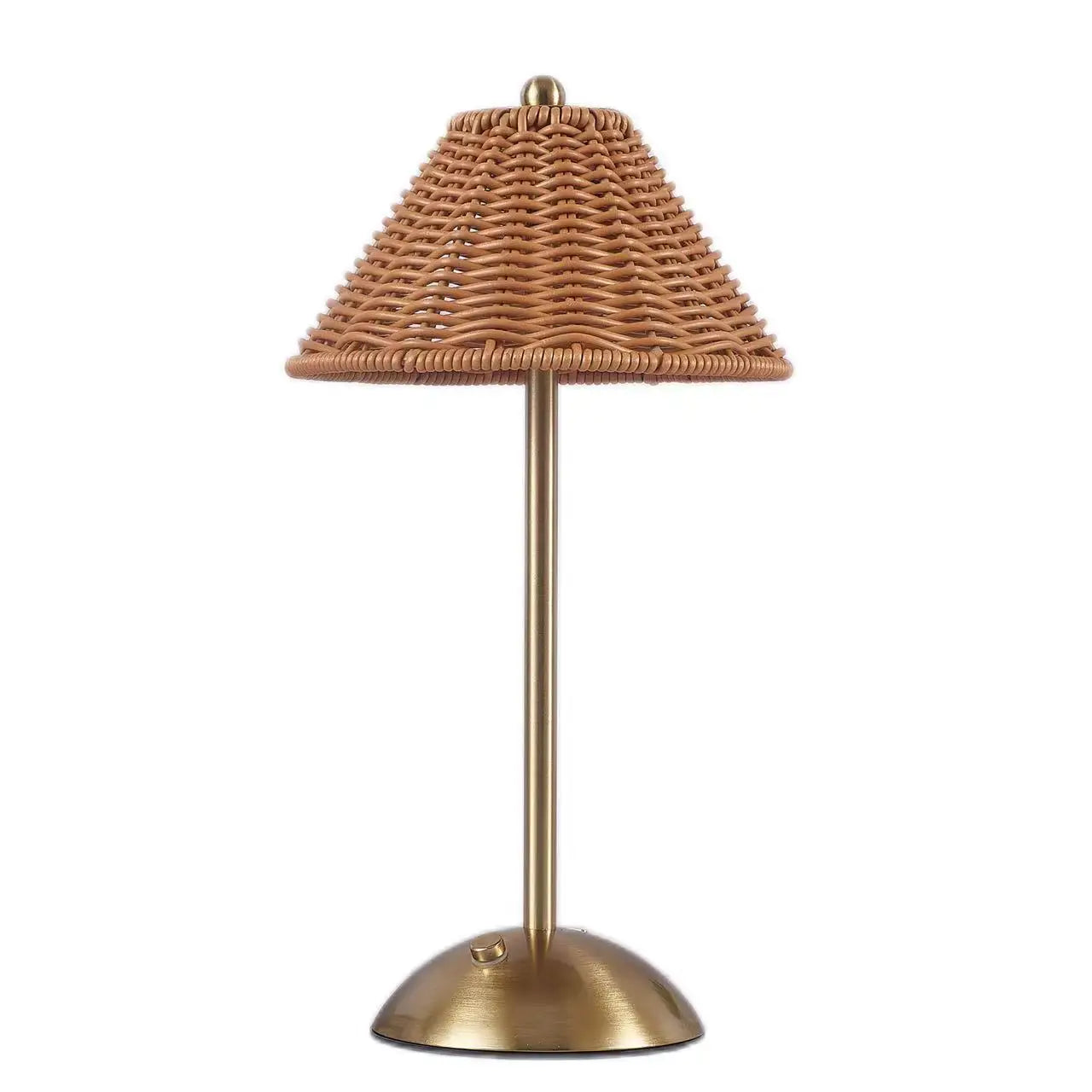 Rechargeable LED Rattan Desk Lamp