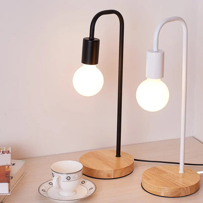 Nordic Wooden Base Table Lamp