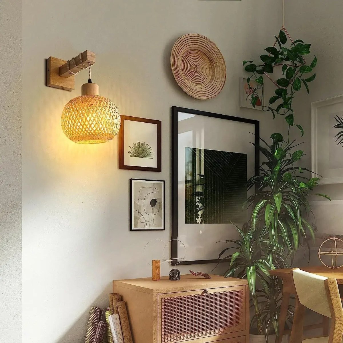 Bakit Rattan Wall Lamp