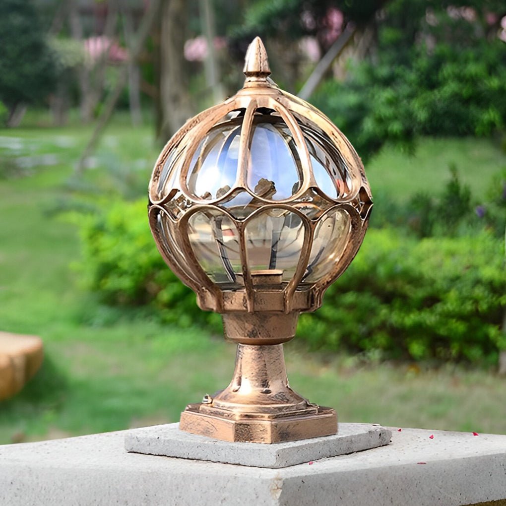 Vintage Outdoor Globe Post Light