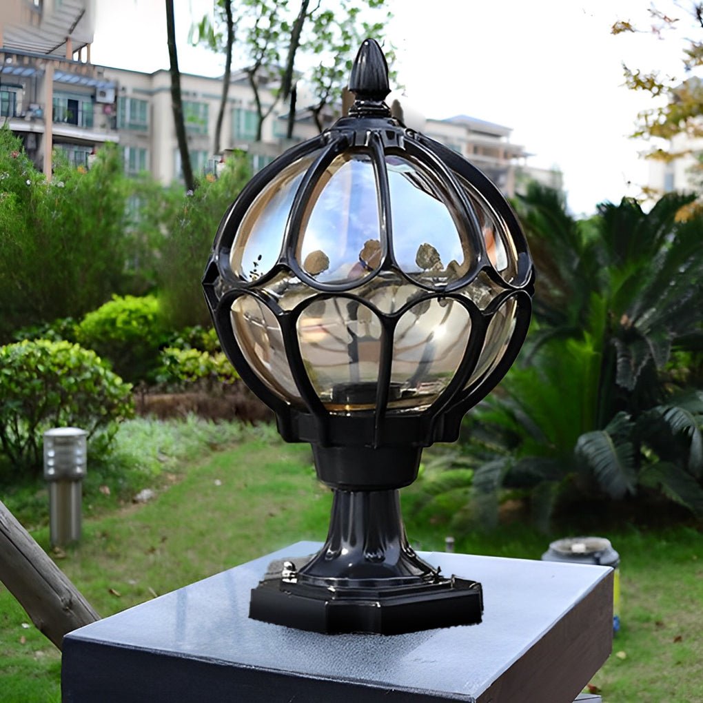 Vintage Outdoor Globe Post Light