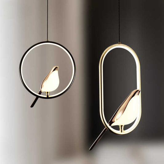 Gold LED Cord Pendant Light