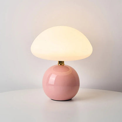 Ceramic LED Mushroom Table Lamp
