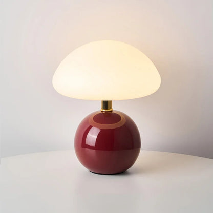Ceramic LED Mushroom Table Lamp
