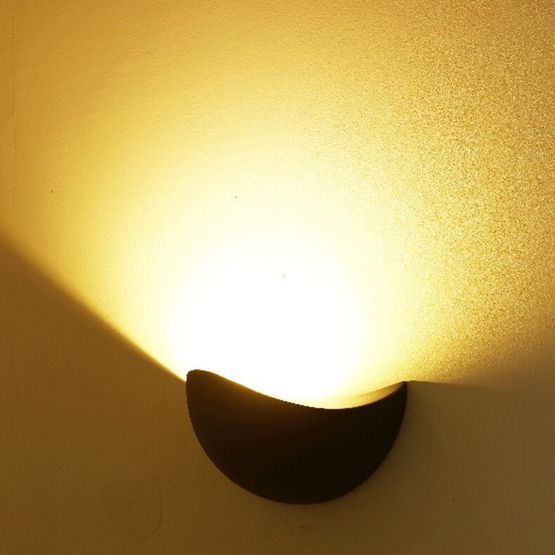 Minimalist Half-Round LED Wall Light