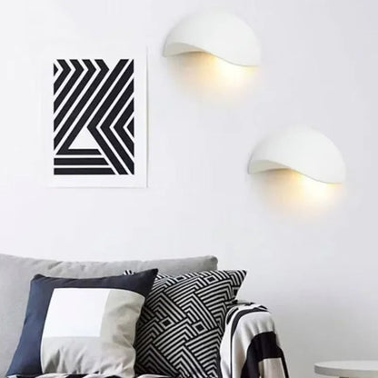 Minimalist Half-Round LED Wall Light