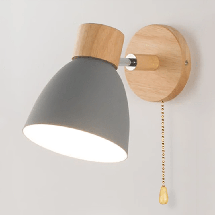 Wooden Reading Wall Lamp
