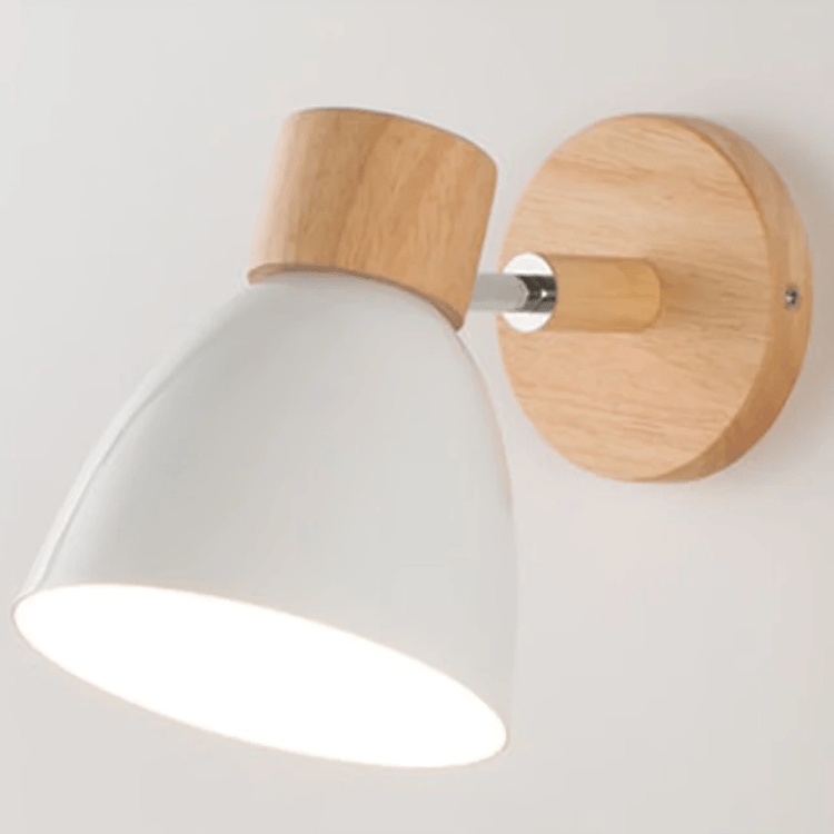 Wooden Reading Wall Lamp