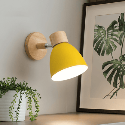 Wooden Reading Wall Lamp