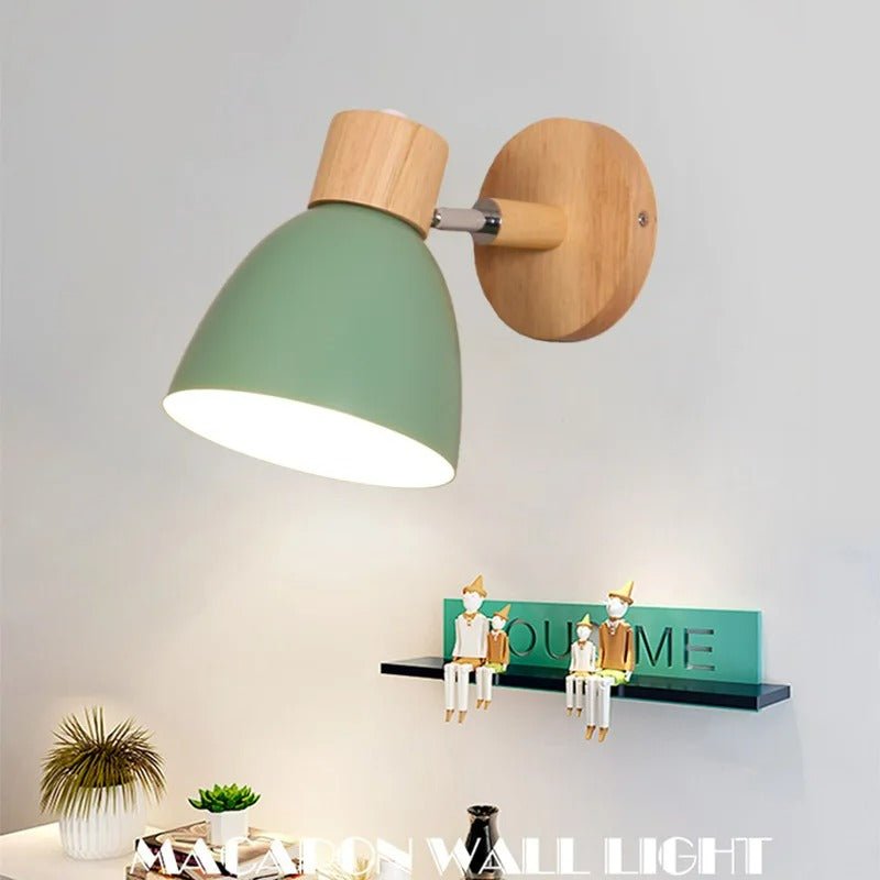 Wooden Reading Wall Lamp