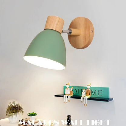 Wooden Reading Wall Lamp
