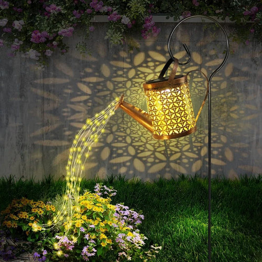 Solar Watering Can Outdoor Garden Lights