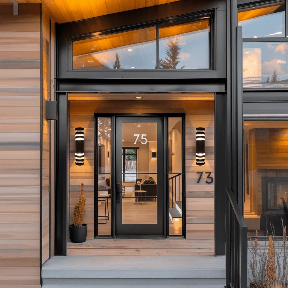 Up Down Black Outdoor Wall Sconce