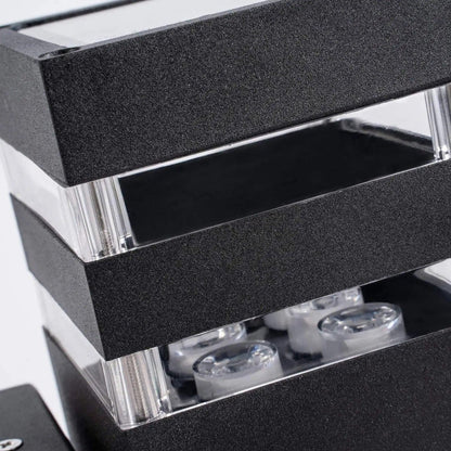 Up Down Black Outdoor Wall Sconce