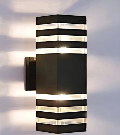 Up Down Black Outdoor Wall Sconce