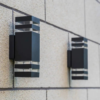 Up Down Black Outdoor Wall Sconce