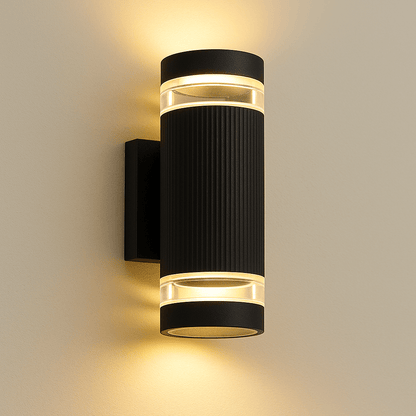 Up Down Black Outdoor Wall Sconce