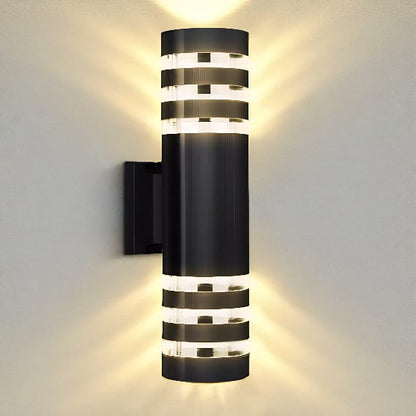 Up Down Black Outdoor Wall Sconce