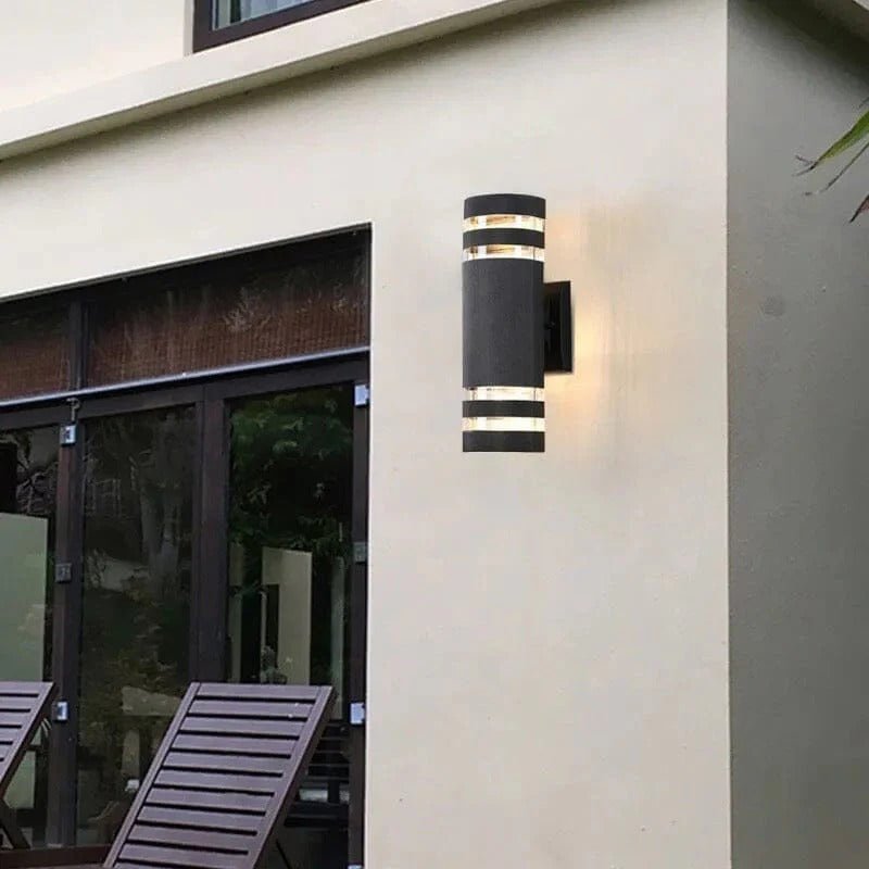 Up Down Black Outdoor Wall Sconce