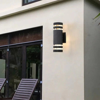 Up Down Black Outdoor Wall Sconce