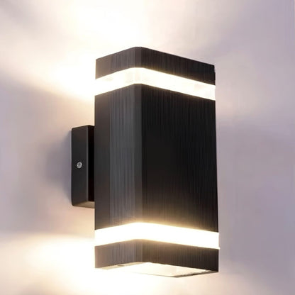 Up Down Black Outdoor Wall Sconce