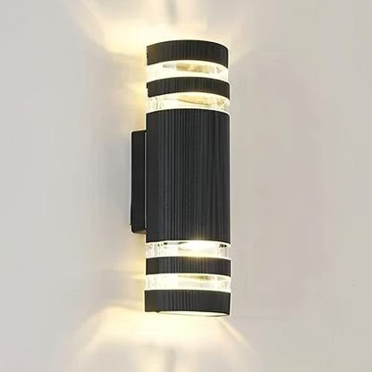 Up Down Black Outdoor Wall Sconce
