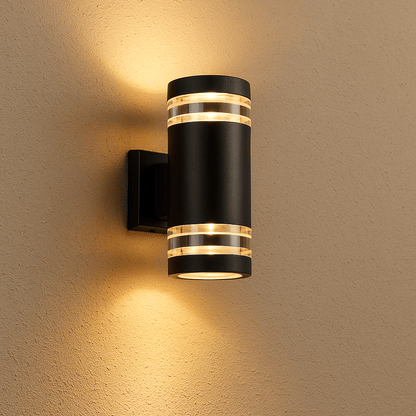 Up Down Black Outdoor Wall Sconce