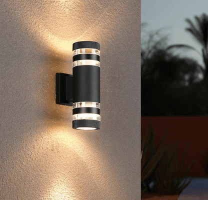 Up Down Black Outdoor Wall Sconce