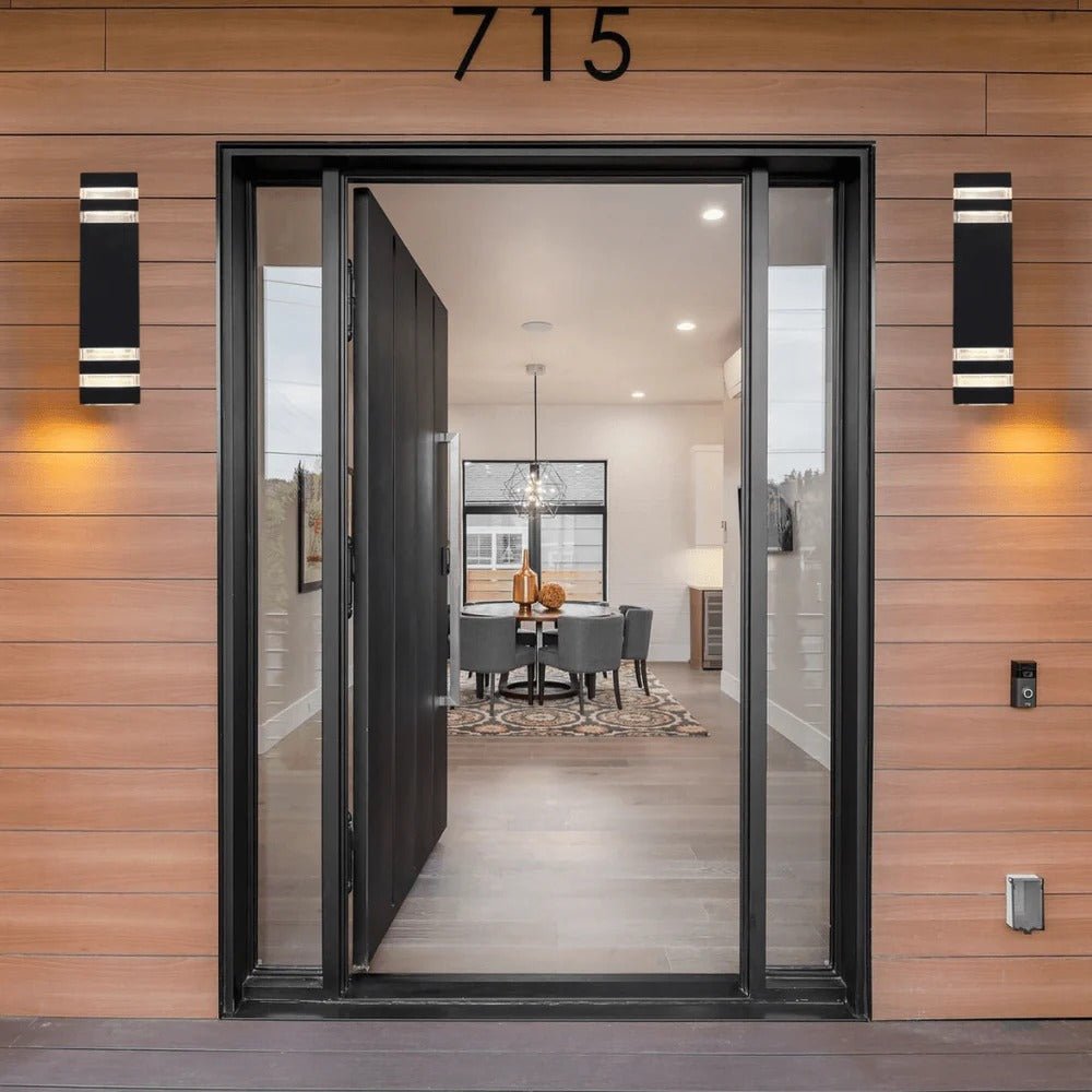 Up Down Black Outdoor Wall Sconce